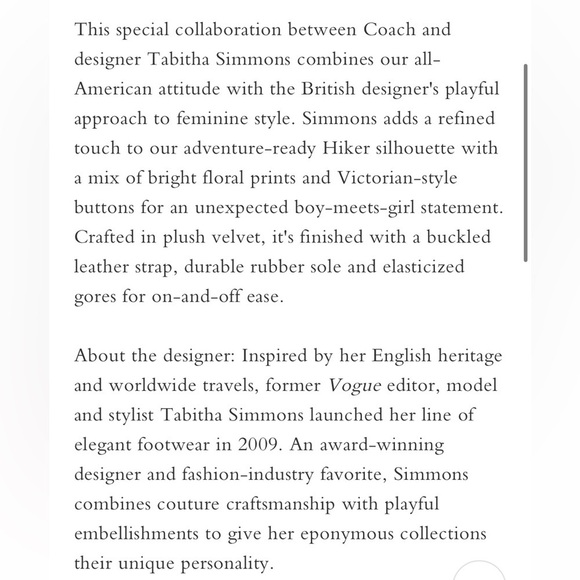 NIB! Coach X Tabitha Simmons SZ 7.5 B Chelsea urban hiker boots. - Picture 15 of 15